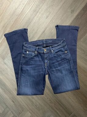 Y2K VTG 7 For All Mankind Kaylie Slim Bootcut Low Rise Jeans Womens 28 Blue